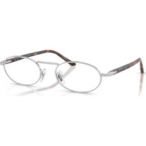 Persol PO1023V 1021 Ανδρικός Σκελετός Γυαλιών Οράσεως Μεταλλικός Ασημί Μαύρος
