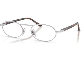 Persol PO1023V 1021 Ανδρικός Σκελετός Γυαλιών Οράσεως Μεταλλικός Ασημί Μαύρος
