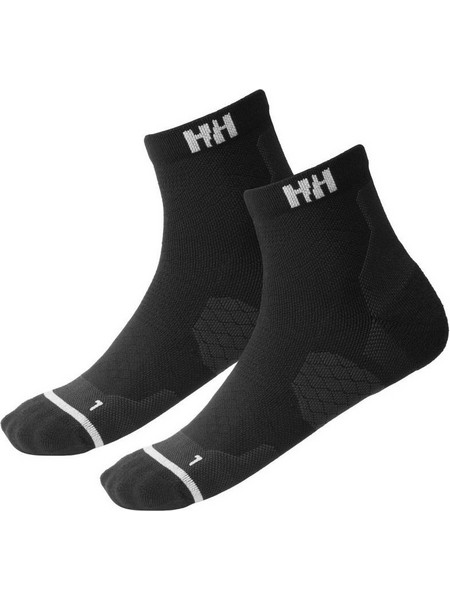 Helly Hansen Ανδρικές Κάλτσες Κοντές με Σχέδια Μαύρες 2Pack 67534-990