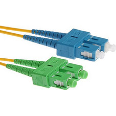 Masterlan SC/APC-SC/UPC Καλώδιο Οπτικής Ίνας 2m Yellow
