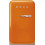 Smeg FAB5LOR6 Retro Μονόπορτο Ψυγείο 34lt Υ72.5xΠ40.4xΒ50cm Πορτοκαλί