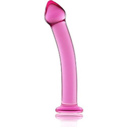 Lovetoy Glass Romance Γυάλινο Dildo 16cm Ροζ