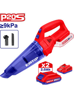 Emtop ELVC201261SE Επαναφορτιζόμενο Σκουπάκι Χειρός 20V