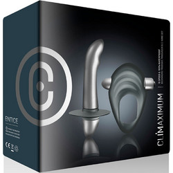 Climaximum Entice Kit Cock Ring + Prostate Vibrator Σετ Γκρι 2τμχ D-244502