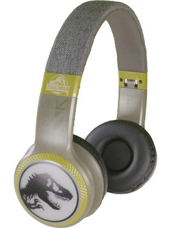 Lazerbuilt T-Rex Junior Ασύρματα Bluetooth Παιδικά Ακουστικά On Ear Μπεζ