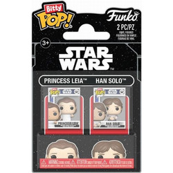 Funko Bitty Pop! Star Wars 2-Pack Princess Leia & Han Solo