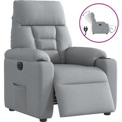 vidaXL Πολυθρόνα Relax με Υποπόδιο Ανακλινόμενη Γκρι 3303012