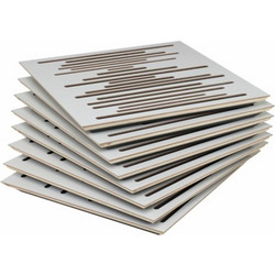 Vicoustic Wavewood Ultra Ηχοδιαχυτές 59.5x59.5x4.5cm 8τμχ Lite White