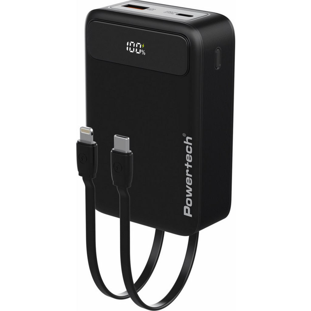 Powertech PT-1504 Power Bank 20000mAh 22.5W με Θύρα USB-A & Θύρα USB-C ...