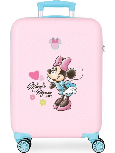 Minnie Imagine Παιδική Βαλίτσα Καμπίνας 55x38x20cm με 4 Ρόδες Ροζ