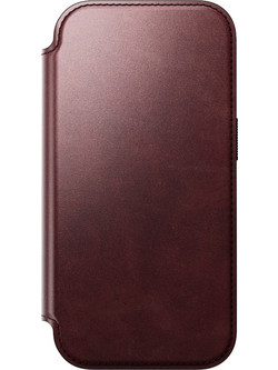 Nomad Modern Leather Folio Burgundy Horween (iPhone 17 Pro Max)