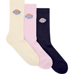 Dickies Ανδρικές Κάλτσες Ψηλές Μπεζ Ροζ Navy Μπλε 3Pack DK0A4X82-L17