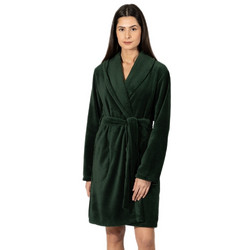 Harmony Γυναικεία Ρόμπα Χειμωνιάτικη Fleece Κυπαρισσί 409713