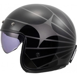 LS2 OF601 Bob ΙΙ Cosmic Black Grey Κράνος Μηχανής Jet 900gr