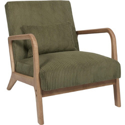 Home Deco Πολυθρόνα Πράσινη Scott HD0531