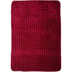 Γαρύφαλλο Hearts Κουβέρτα Κούνιας Βελουτέ 105x135 Μπορντό