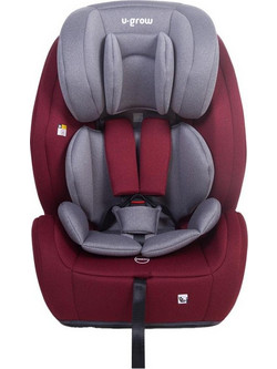 U-Grow UG-302IS Κάθισμα Αυτοκινήτου i-Size 9-36kg ISOfix Grey Bordeaux