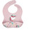 Sassi Sparkly The Unicorn Αδιάβροχη Σαλιάρα Σιλικόνης με Κουμπί & Τσέπη 6m+ Ροζ