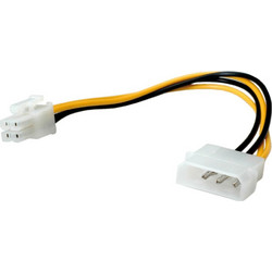 Roline 11.03.1019 Καλώδιο Τροφοδοσίας 4-Pin Molex Male to 4-Pin Molex Female 0.15m Multicolor