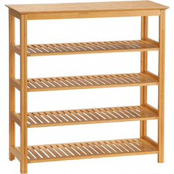 HOMCOM Παπουτσοθήκη Bamboo Φυσικό Χρώμα M80xΠ29xΥ82cm 837-312V00ND