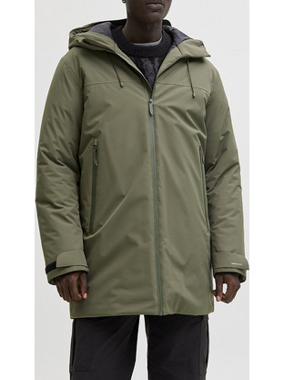 Jack & Jones Ανδρικό Μπουφάν Χειμωνιάτικο Παρκά Χακί 12283168