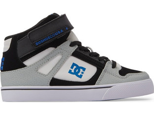 DC Pure Παιδικά Sneakers Μποτάκια Μαύρα Γκρι ADBS300324-HYB