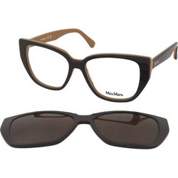 Max Mara MM5212 050 Γυναικείος Σκελετός Γυαλιών Οράσεως με Clip-On Κοκάλινος Καφέ
