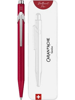 Caran d'Ache 849 Colormat-X Red Στυλό Διαρκείας 0.7mm Μπλε 233.351706