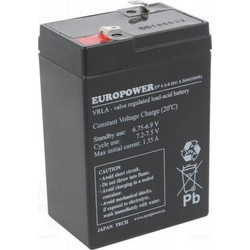 Europower EP4.5-6 Μπαταρία VRLA 6V 4.5Ah