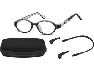 Sunoptic K4C Παιδικός Σκελετός Γυαλιών Οράσεως Λαστιχένιος Μαύρος