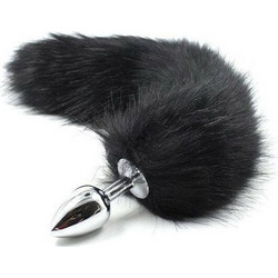 Toyz4lovers Fox Πρωκτική Σφήνα Tail Plug 7cm Μαύρη