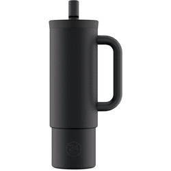 24Bottles Straw Cup Tuxedo Black 800ml