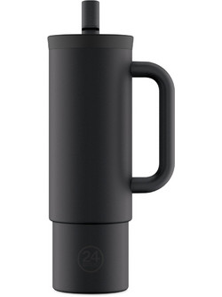 24Bottles Straw Cup Tuxedo Black 800ml