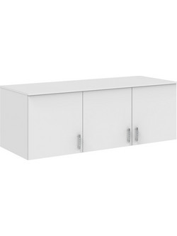 Pakoworld Τρίφυλλο Πατάρι Ντουλάπας Royal Λευκό 150x58x53cm 361-000115