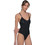 Milena By Paris Γυναικείο Κορμάκι Slip με Τιραντάκι Μαύρο 2507