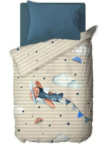 Saint Clair Παιδικό Κουβερλί Μονό Microfiber 160x220 Pilot Μπεζ