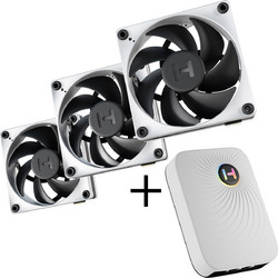 Hyte FP12 with NP50 Case Fan 120mm με Σύνδεση 4-Pin PWM 3τμχ Black White