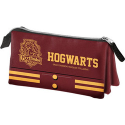 Karactermania Harry Potter Griffindor Κασετίνα με 3 Θήκες Μπορντό 33629