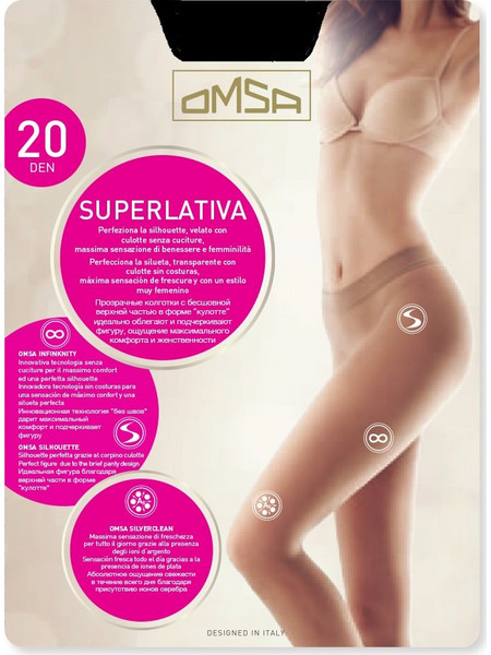 Omsa Καλσόν 20 Den Μαύρο 4067