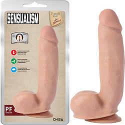 Chisa Novelties Sensualism Ρεαλιστικό Dildo με Βεντούζα & Όρχεις 21cm Flesh