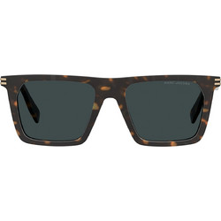Marc Jacobs MARC908S 086KU Ανδρικά Γυαλιά Ηλίου Τετράγωνα Κοκάλινα Μαύρα με Πράσινο Φακό