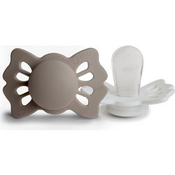 Frigg Lucky Ανατομικές Πιπίλες Σιλικόνης 0-6m Portobello Cream 2τμχ