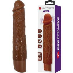 Pretty Love Osric Vibrator 22.3cm Brown