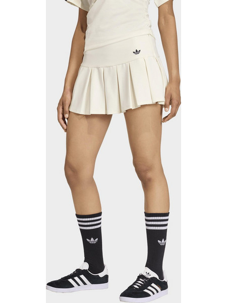 Adidas Originals Μίνι Φούστα Υφασμάτινη Σορτς Εκρού KC9095