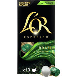 L'Or Κάψουλες Espresso Brazil Συμβατές με Μηχανή Nespresso 10τμχ