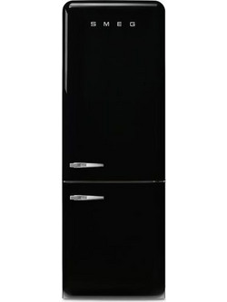 Smeg 50’s Style FAB38RBL6 Retro Ψυγειοκαταψύκτης 481lt Full No Frost Υ205xΠ70.6xΒ77.1cm Μαύρος