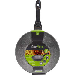 Gusto Casa Cookstone Τηγάνι Ανοξείδωτο Αντικολλητικό Επίστρωση Πέτρας 28cm 060247
