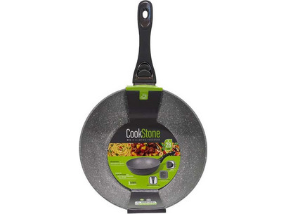 Gusto Casa Cookstone Τηγάνι Ανοξείδωτο Αντικολλητικό Επίστρωση Πέτρας 28cm 060247