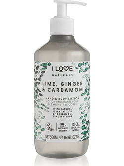 I Love Lime, Ginger & Cardamom Ενυδατική Lotion Σώματος 500ml