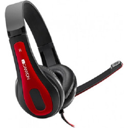 Canyon CHSC1BR Gaming Headset Over Ear Black Red